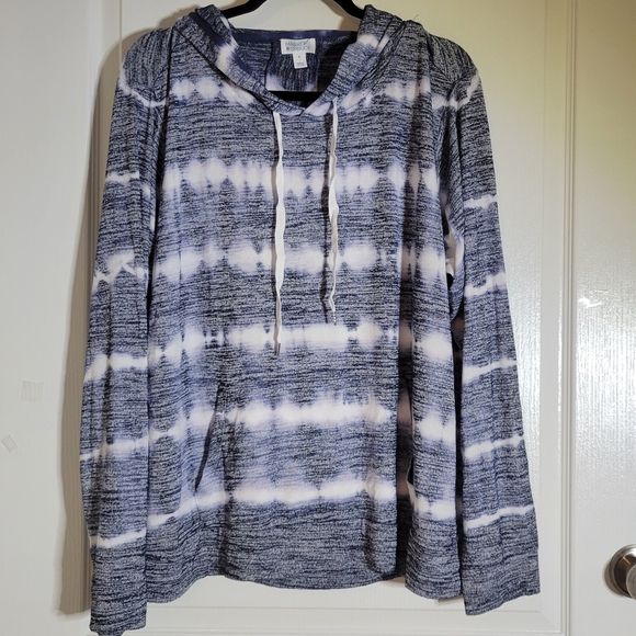 Market & Spruce Tops - Market & Spruce Perine Pocket Hooded Knit Top